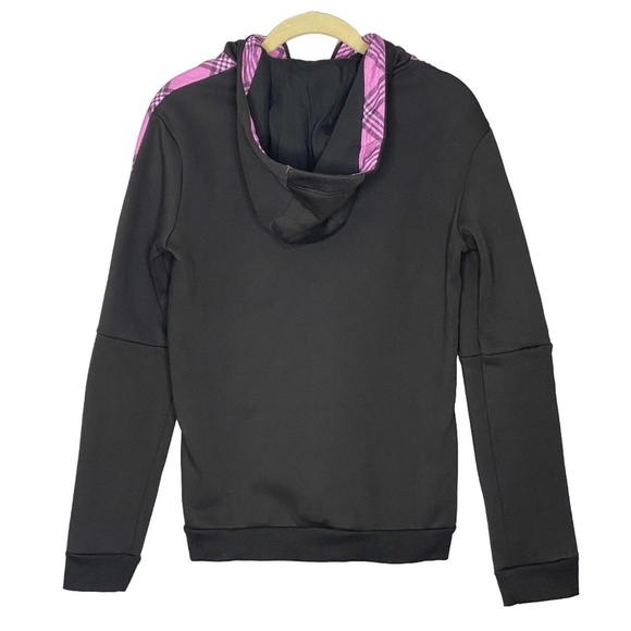 ADIDAS Tiro Winterized Hoodie Sweatshirt Track Jacket Black Lilac 3/4 Zip S NWT - Picture 7 of 16